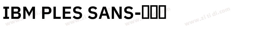 IBM PLES SANS字体转换